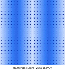 David stars halftone seamless in Lapis Blue on gradient background. Can be used as a base of website landing page, textile print, wallpaper, poster, placard, banner, cover, wrapping paper, decoration