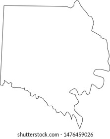 Davie County map in the State of North Carolina
