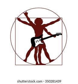 DaVinci's Vitruvian Man Ready To Rock