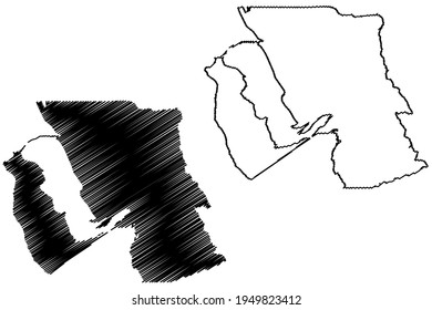 Davis County, Bundesstaat Utah (US County, Vereinigte Staaten von Amerika), Karte, Vektorgrafik, Skizze Davis map