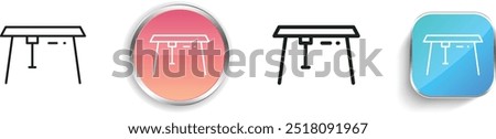 davit icon. Thin Linear, Regular and Button Style Design Isolated On White Background