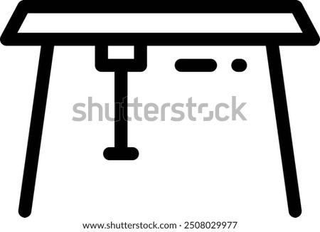 davit icon. Thin Linear Style Design Isolated On White Background
