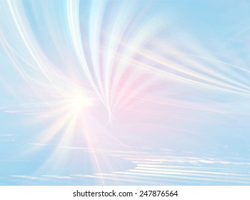 dawn, abstract background, vector illustration