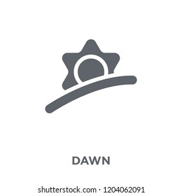 Dawn icon. Dawn design concept from Weather collection. Simple element vector illustration on white background.