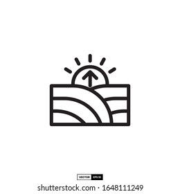 dawn icon, design inspiration vector template for interface and any purpose