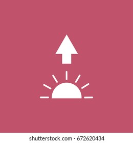 dawn icon. vector sign symbol on white background