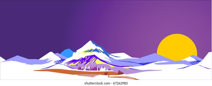 Dawn in the Mountains