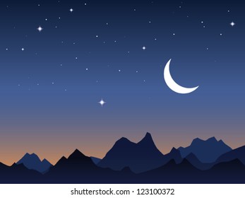 Dawn sky vector background
