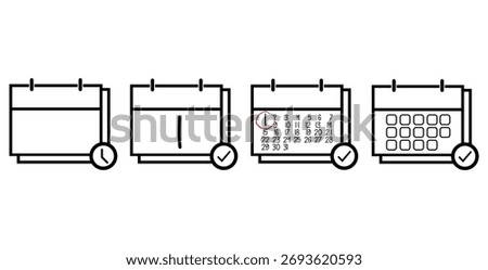 Day 1 Specific Day Calendar. Calendar icon vector illustration sign.