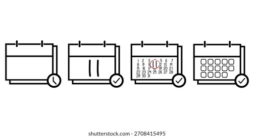 Día 11 Calendario de días específicos. Signo de Ilustración vectorial de icono de calendario.