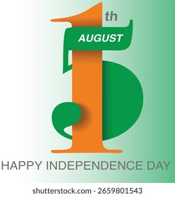 day of 15 august illustration
