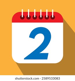 day 2 of the calendar, number 2 of the calendary. Second day of the calendar, two