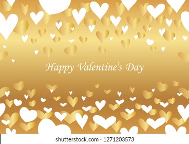 Valentine’s Day abstract seamless background, vector illustration. Horizontally and vertically repeatable.