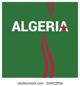 The Day of Algeria, Vector Algerian Independence Day Celebrating 1st November. Celebration Card. red lines on green creative background wallpaper Illustration