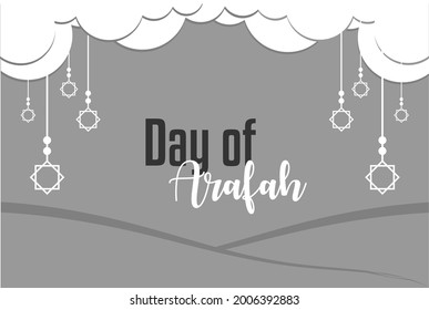 Day of Arafah. Holiday concept. Template for background, Web banner, card, poster, t-shirt with text inscription