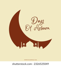 day of ashura template vector design illustration suitable for social media post design on ashura islamic moment