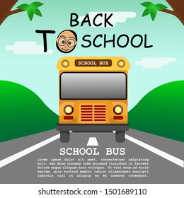 The Day Back to school by school bus