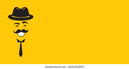 Father’s Day Background with Dad Character and Copy Space, father's day background, dad character
