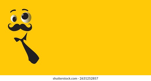 Father’s Day Background with Dad Character and Copy Space, father's day background, dad character