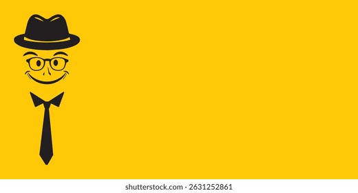 Father’s Day Background with Dad Character and Copy Space, father's day background, dad character