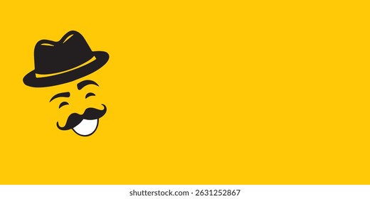 Father’s Day Background with Dad Character and Copy Space, father's day background, dad character