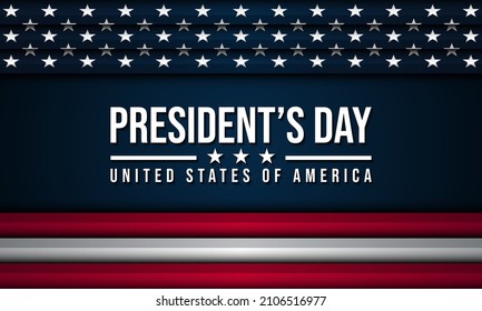 President’s Day Background Design. Banner, Poster, Greeting Card. Vector Illustration.