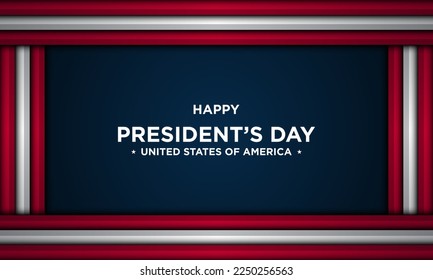 President’s Day Background Design. Banner, Poster, Greeting Card. Vector Illustration.