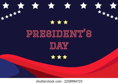 President’s Day Background Design. Banner, Poster, Greeting Card. Vector Illustration.