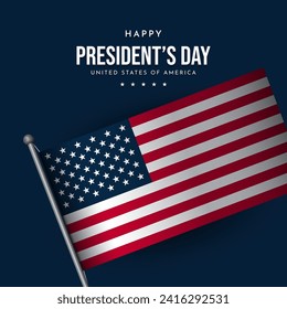 President’s Day Background Design. Banner, Poster, Greeting Card. Vector Illustration.