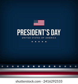 President’s Day Background Design. Banner, Poster, Greeting Card. Vector Illustration.