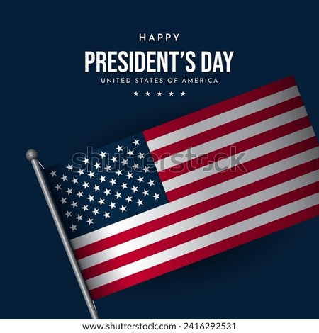 President’s Day Background Design. Banner, Poster, Greeting Card. Vector Illustration.