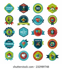 ValentineÃ?Â¢??s Day badge flat banner design background set, eps10