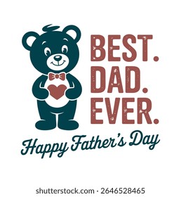 Father’s Day Badge, Typography, and Gift Elements