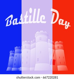 Day of the Bastille. National holiday of France.