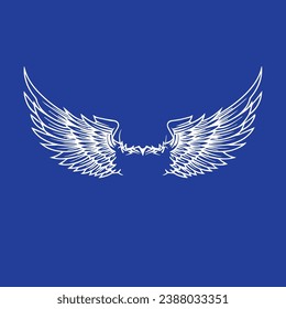 day bird wings concept vector for tattoo art