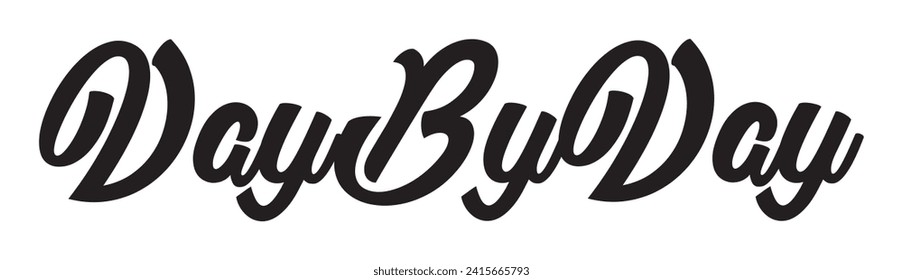 day by day text on white background.