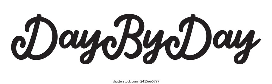 day by day text on white background.