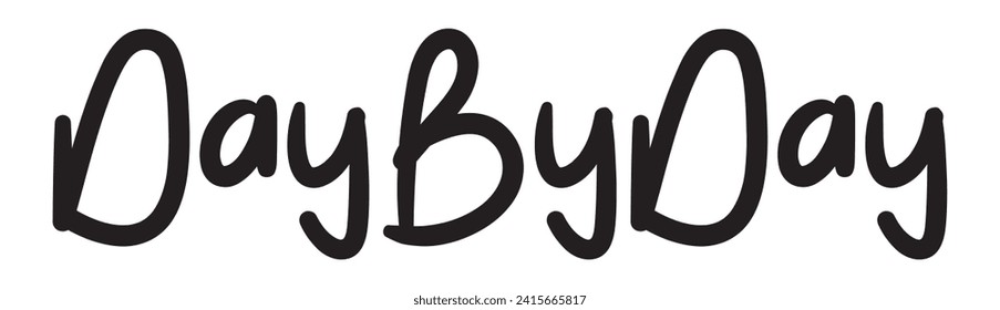 day by day text on white background.