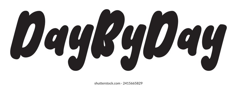day by day text on white background.