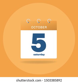 Day calendar with date October 17.