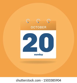 Calendario del día con fecha 17 de octubre.
