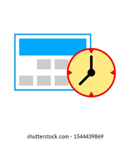 Day calendar icon, vector event calendar isolated, business day. date reminder symbol