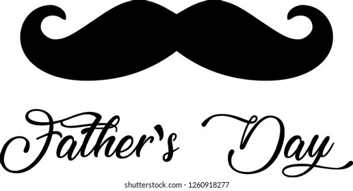 Father’s Day Calligraphy, father`s day vector lettering background, greeting card. Vector illustration. - Vector