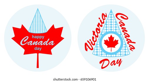 Day of Canada. Icons.