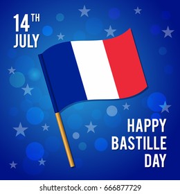 The day of the capture of the Bastille. Vector illustration for a holiday.