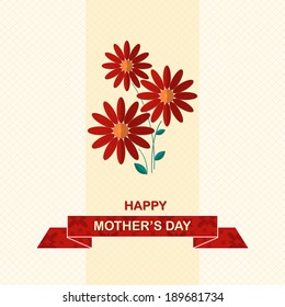 Mother'Â?Â?s Day card with bunch of flowers