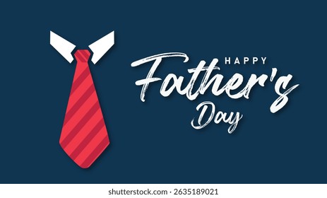 Father’s Day Card with Classic Calligraphy Vector Graphic Background 