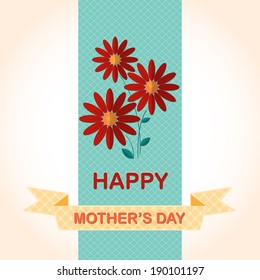 Mother'Â?Â?s Day card with flowers