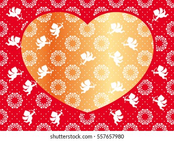 A Valentineâ??s Day card/background illustration that you can connect laterally to create a seamless image.