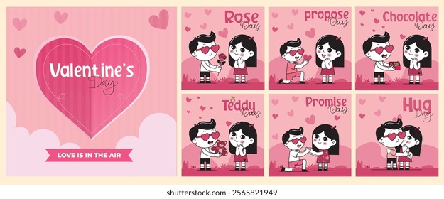 Valentine’s Day: "Valentine’s Day Celebration - Love and Romance Vector Design"